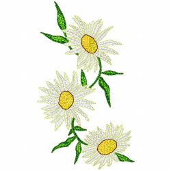 Flowers And Tree Embroidery Design 6